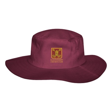 GLASTONBURY CC Floppy Hat - Maroon