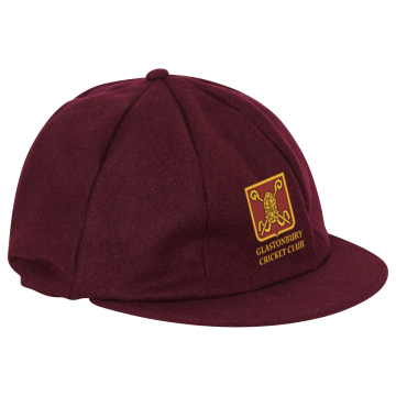 GLASTONBURY CC Baggy Cricket Cap - Maroon